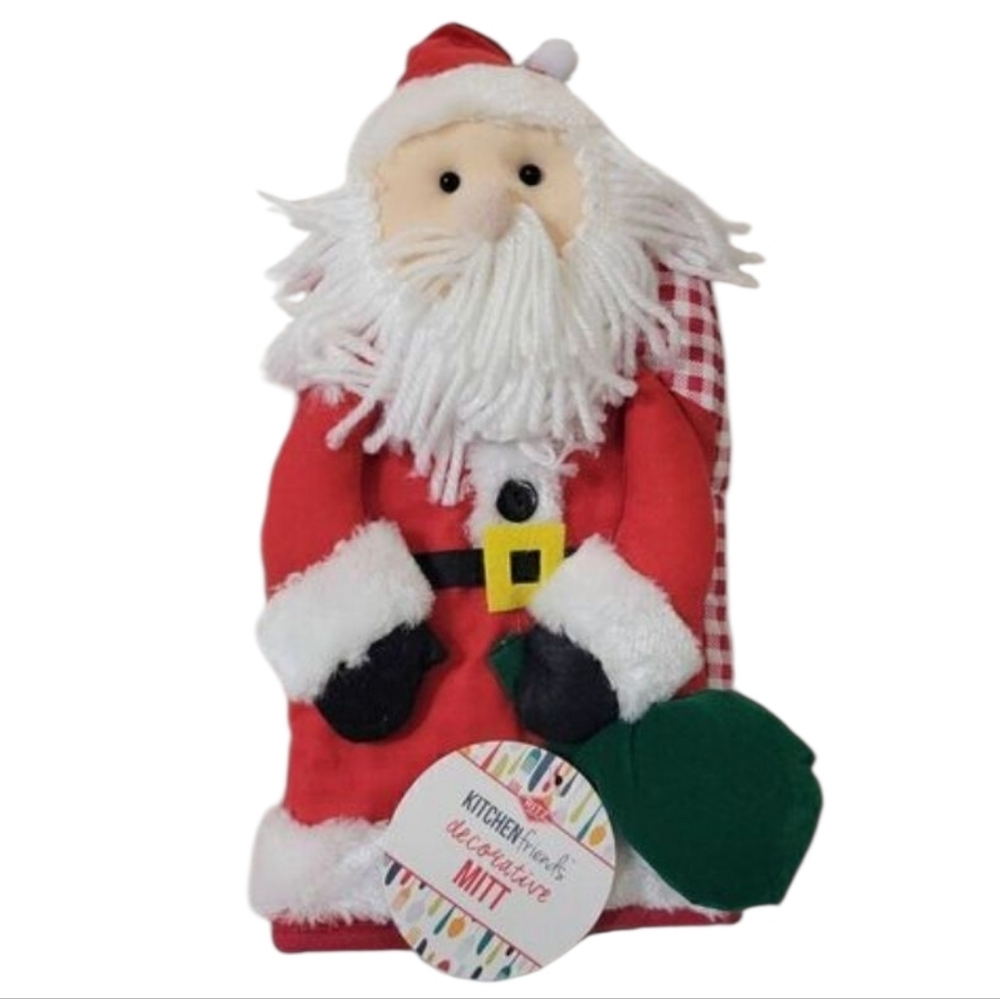 Ritz Kitchen Friends Cotton Oven Mitts Santa New Holiday Baking Gifts Festive